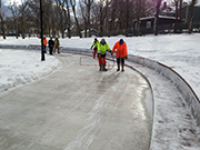Making Loop Ice with the ice sprayer