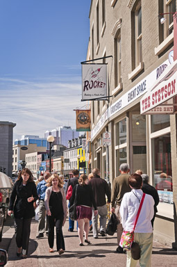 Water Street in downtown St. John's