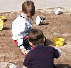 Children playing in sandbox