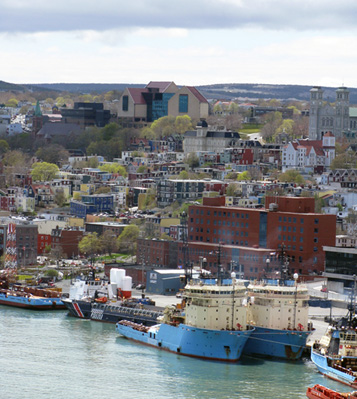 St. John's harbour and the downtown