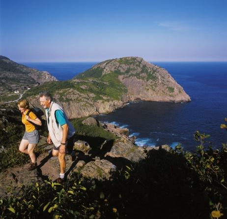 Hiking at Signal Hill National Historic Site