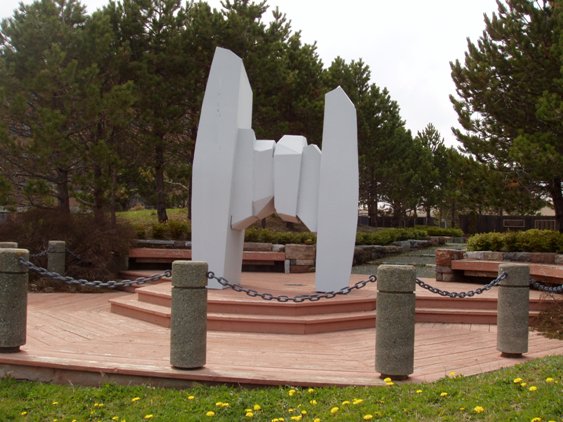 Ocean Ranger Monument at Confederation Building