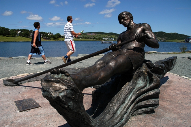 Rower Sculpture at Quidi Vidi Lake