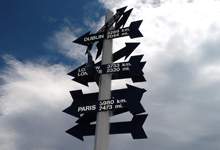 Distance sign markers