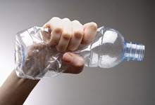 crushed bottle