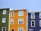 Colourful row houses in the City of St. John's.